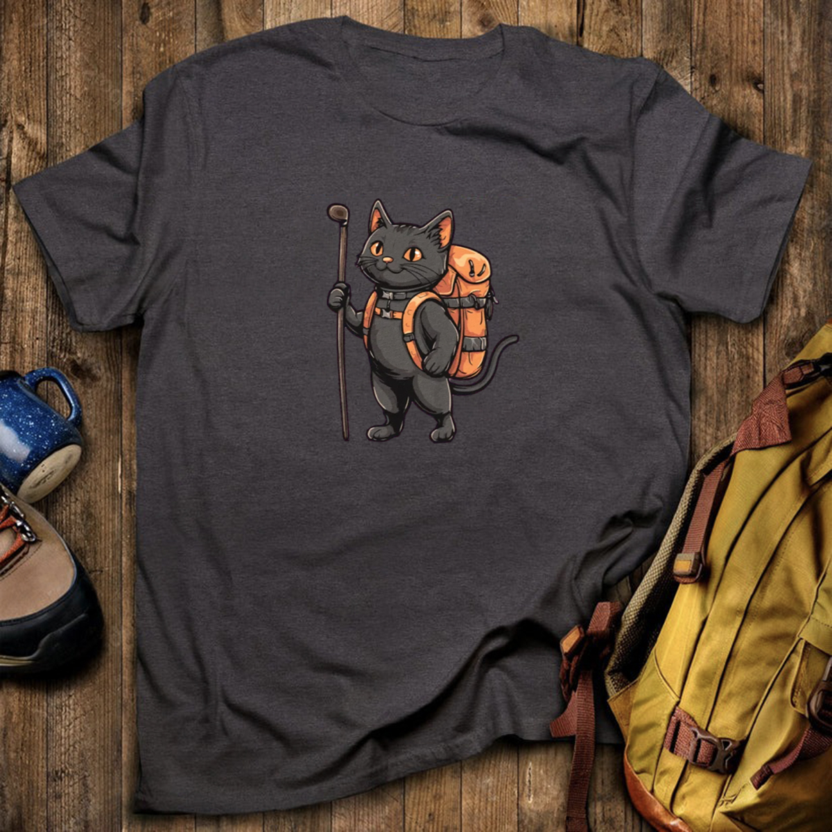 Cat Backpacker T-Shirt