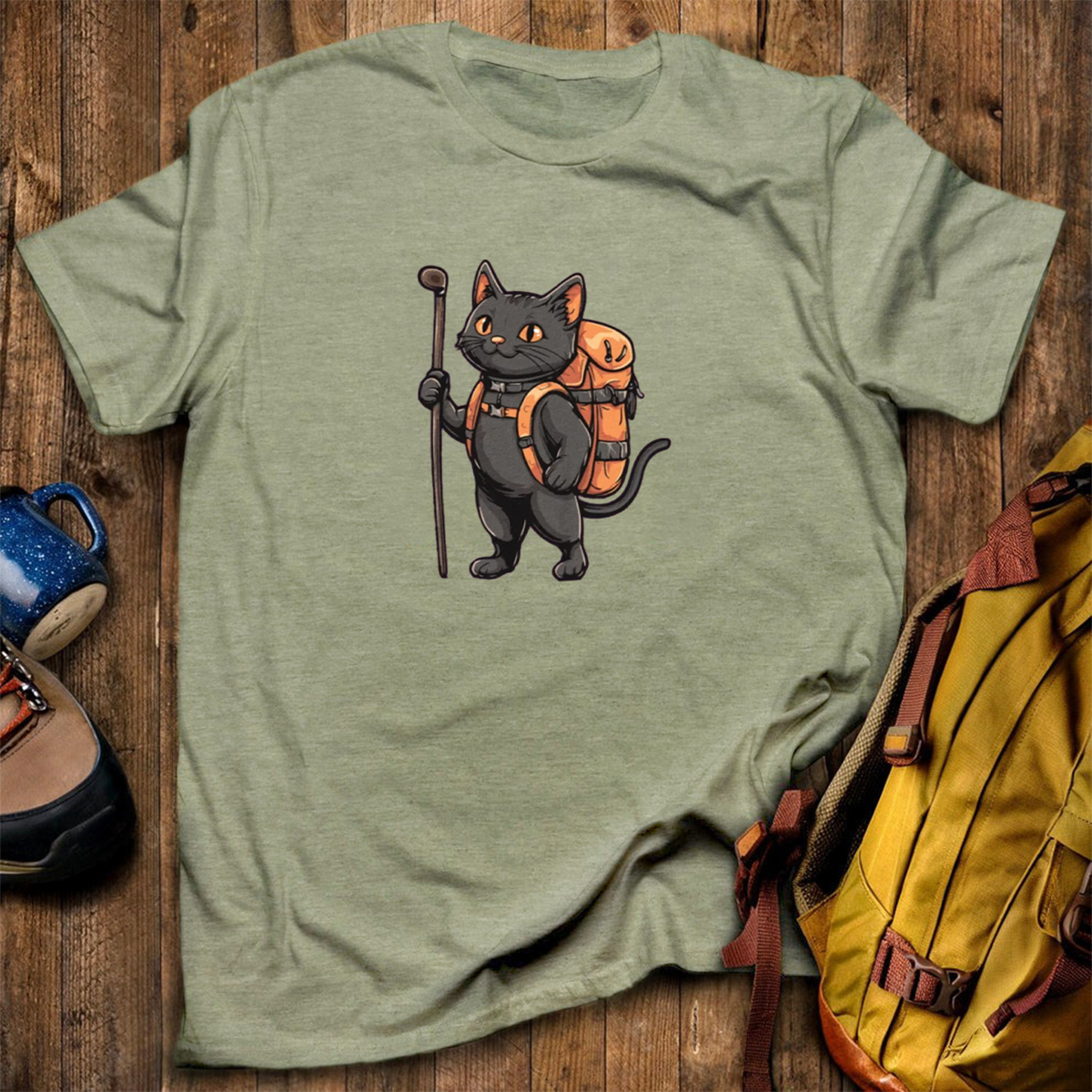 Cat Backpacker T-Shirt