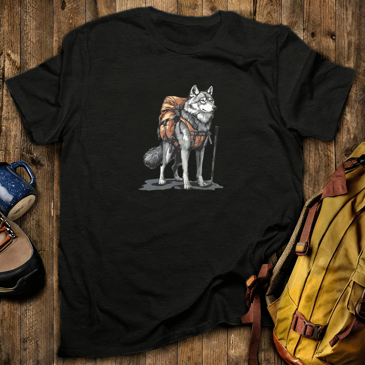 Wolf Backpacker T-Shirt