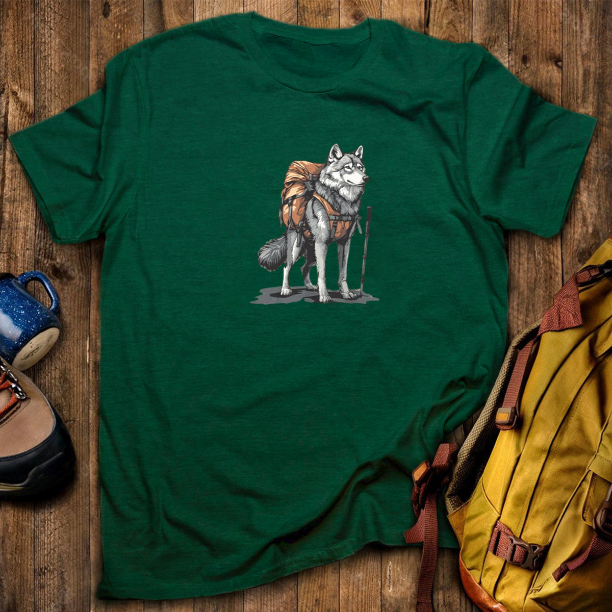 Wolf Backpacker T-Shirt