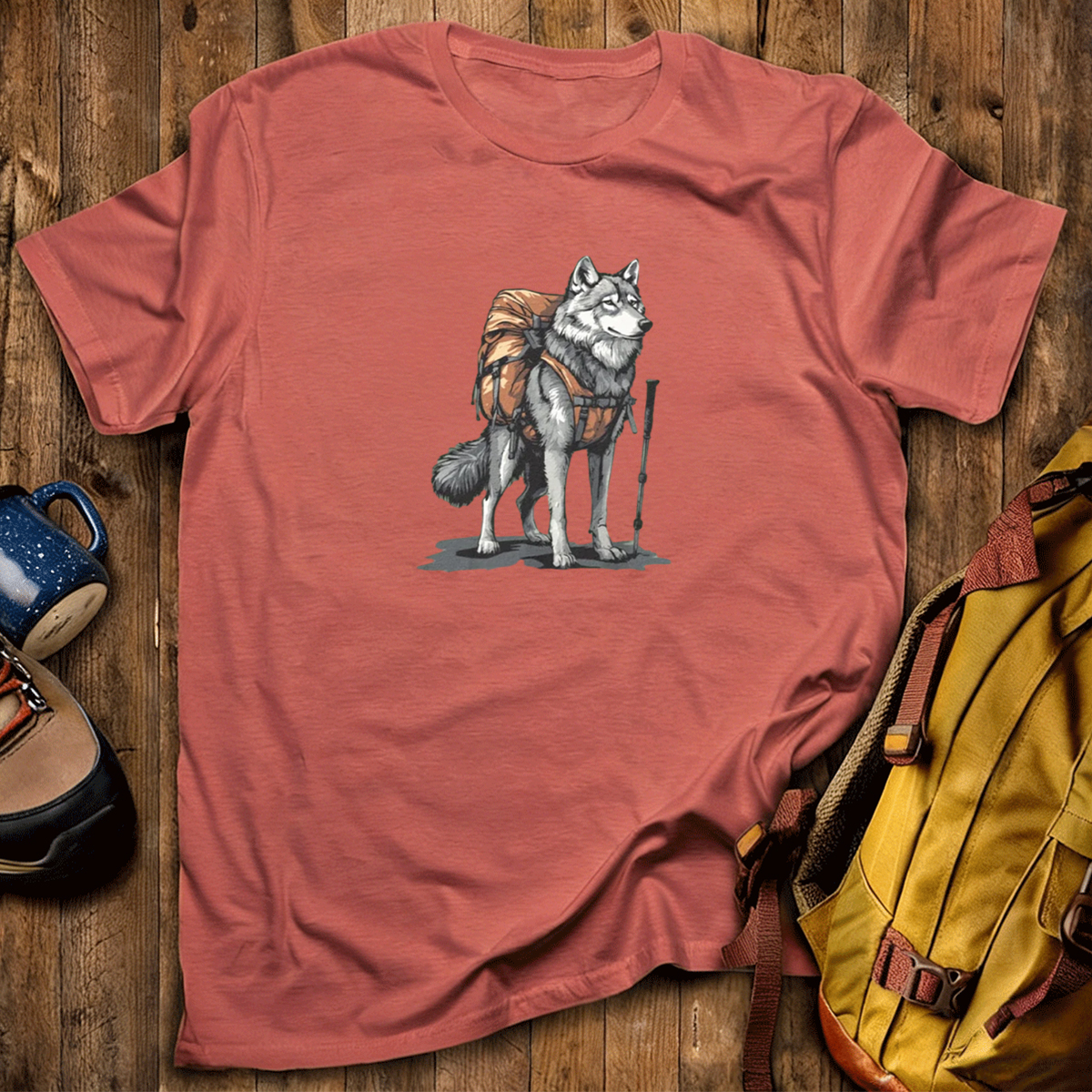 Wolf Backpacker T-Shirt