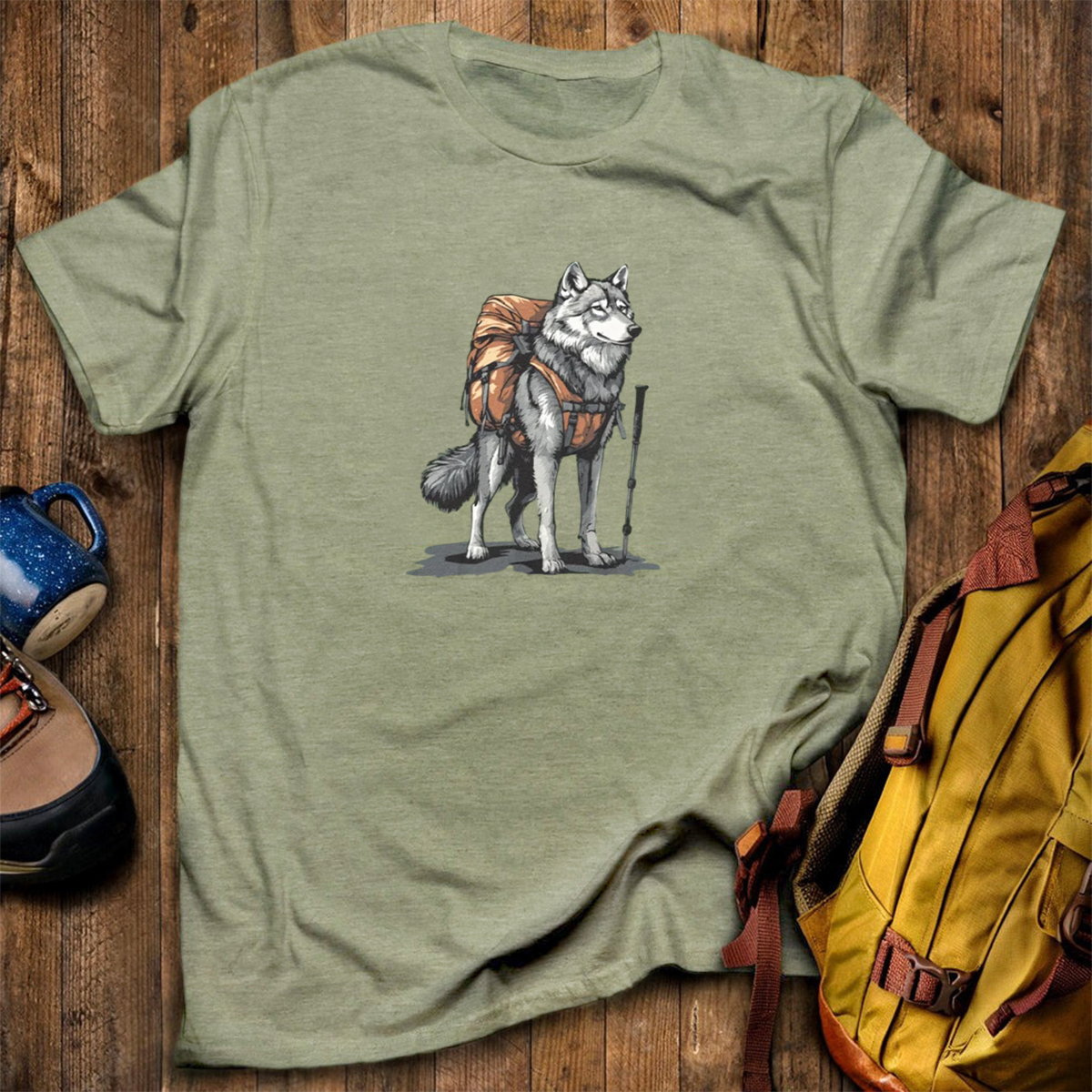 Wolf Backpacker T-Shirt