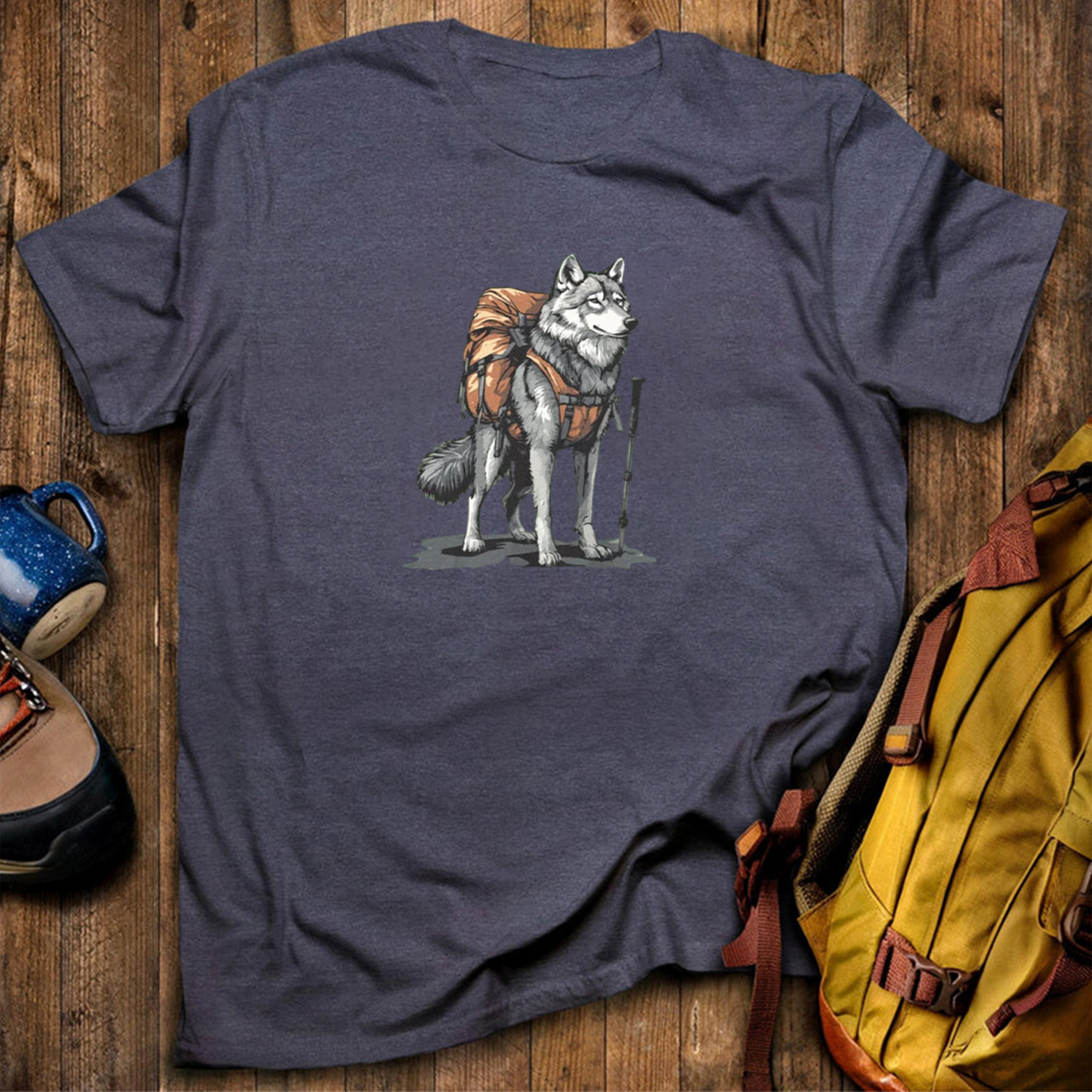Wolf Backpacker T-Shirt
