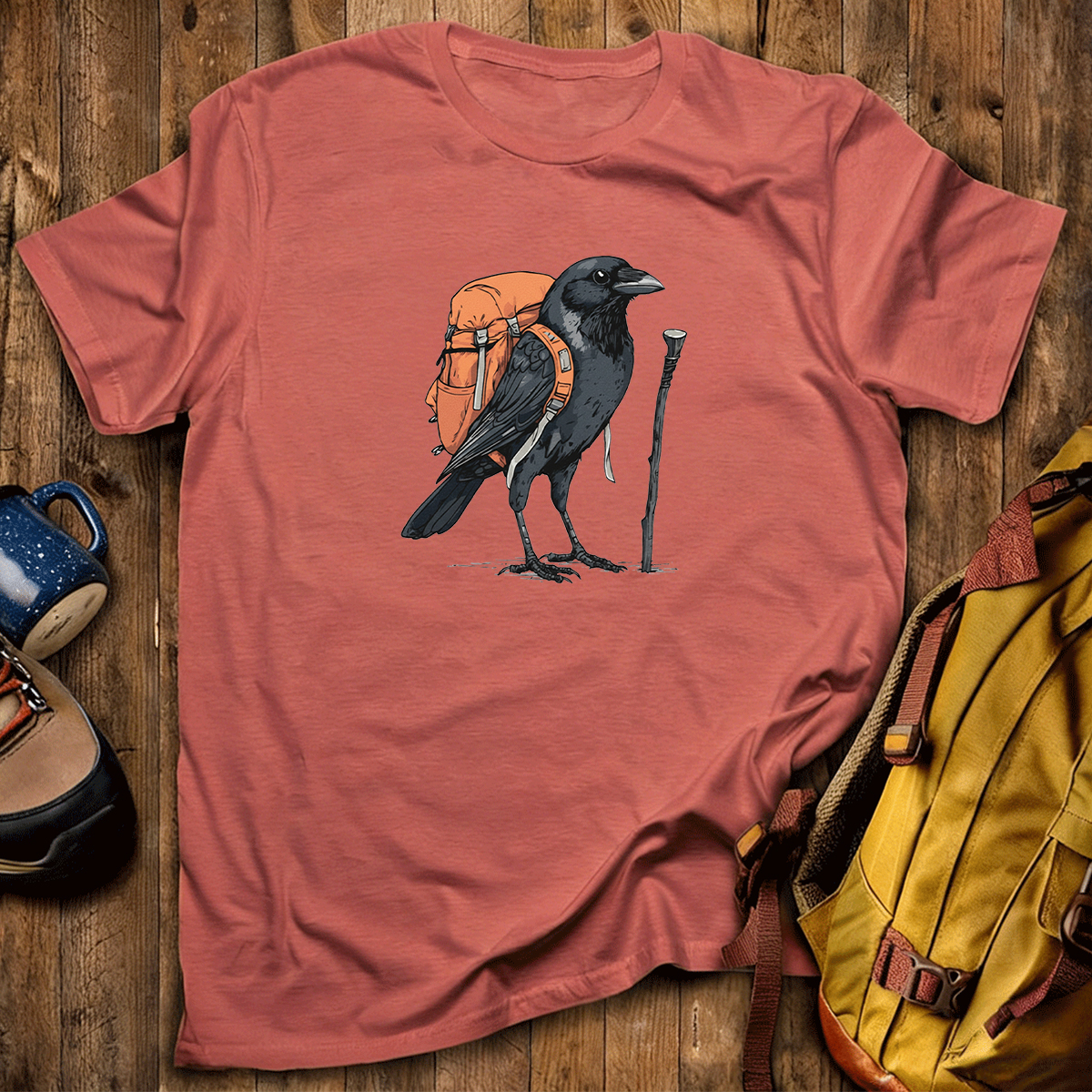 Raven Backpacker T-Shirt