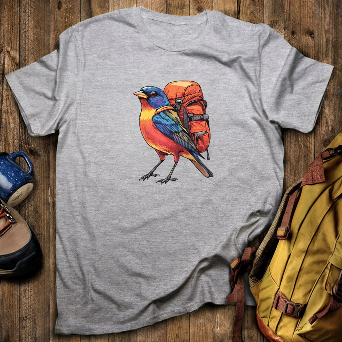 Painted Bunting Backpacker T-Shirt