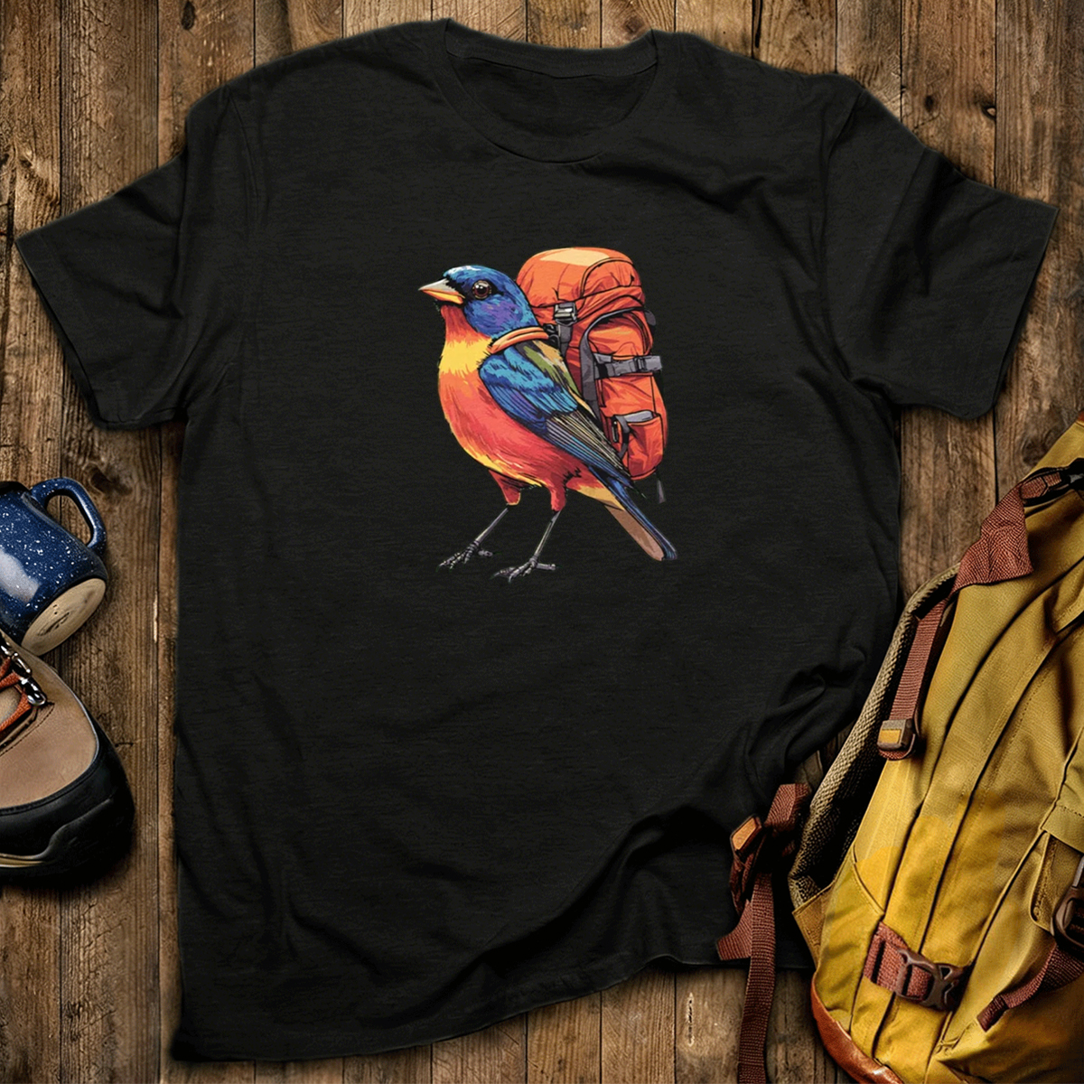 Painted Bunting Backpacker T-Shirt