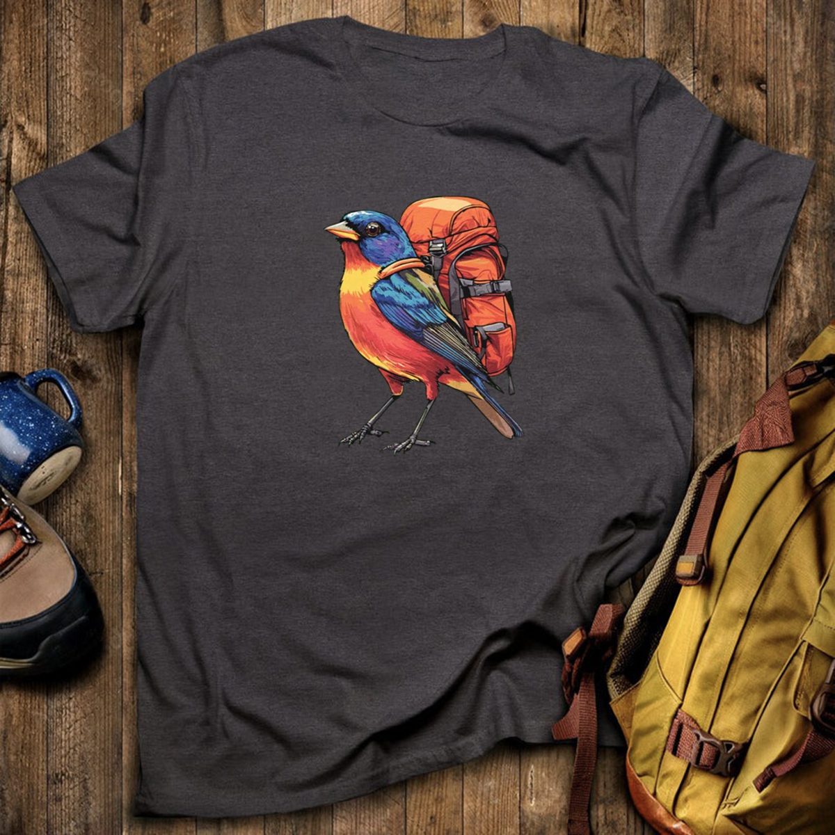 Painted Bunting Backpacker T-Shirt