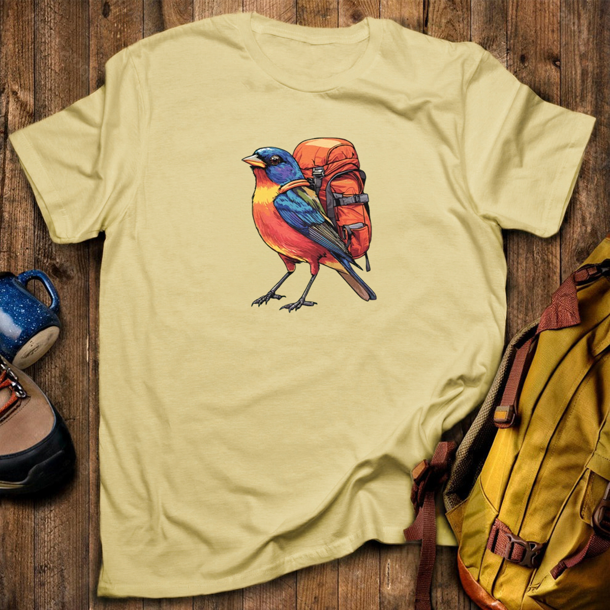 Painted Bunting Backpacker T-Shirt