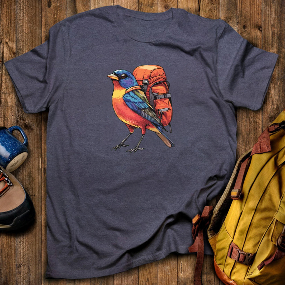 Painted Bunting Backpacker T-Shirt