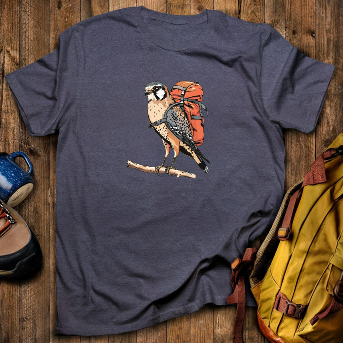 American Kestrel Backpacker T-Shirt