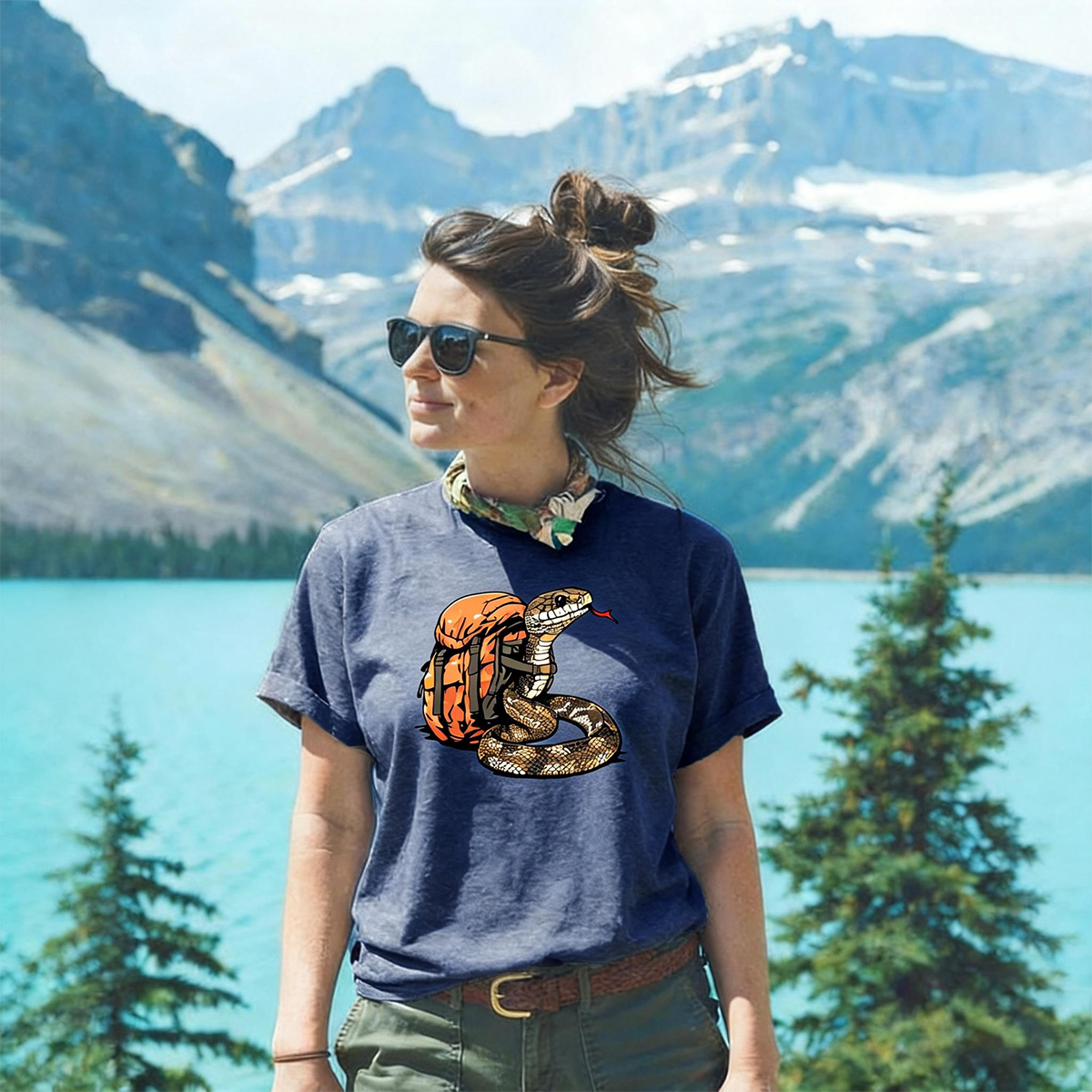 Snake Backpacker T-Shirt