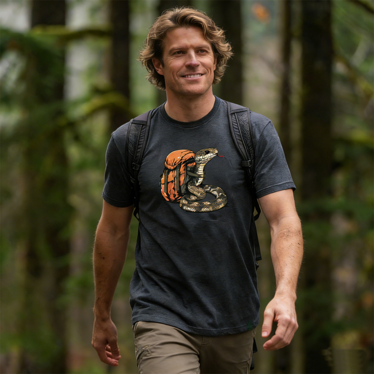 Snake Backpacker T-Shirt