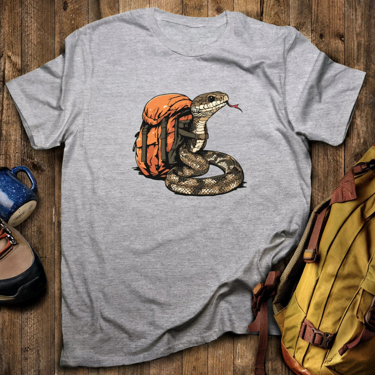 Snake Backpacker T-Shirt