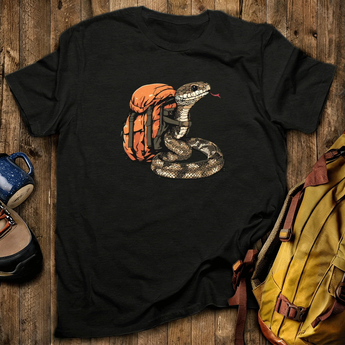Snake Backpacker T-Shirt