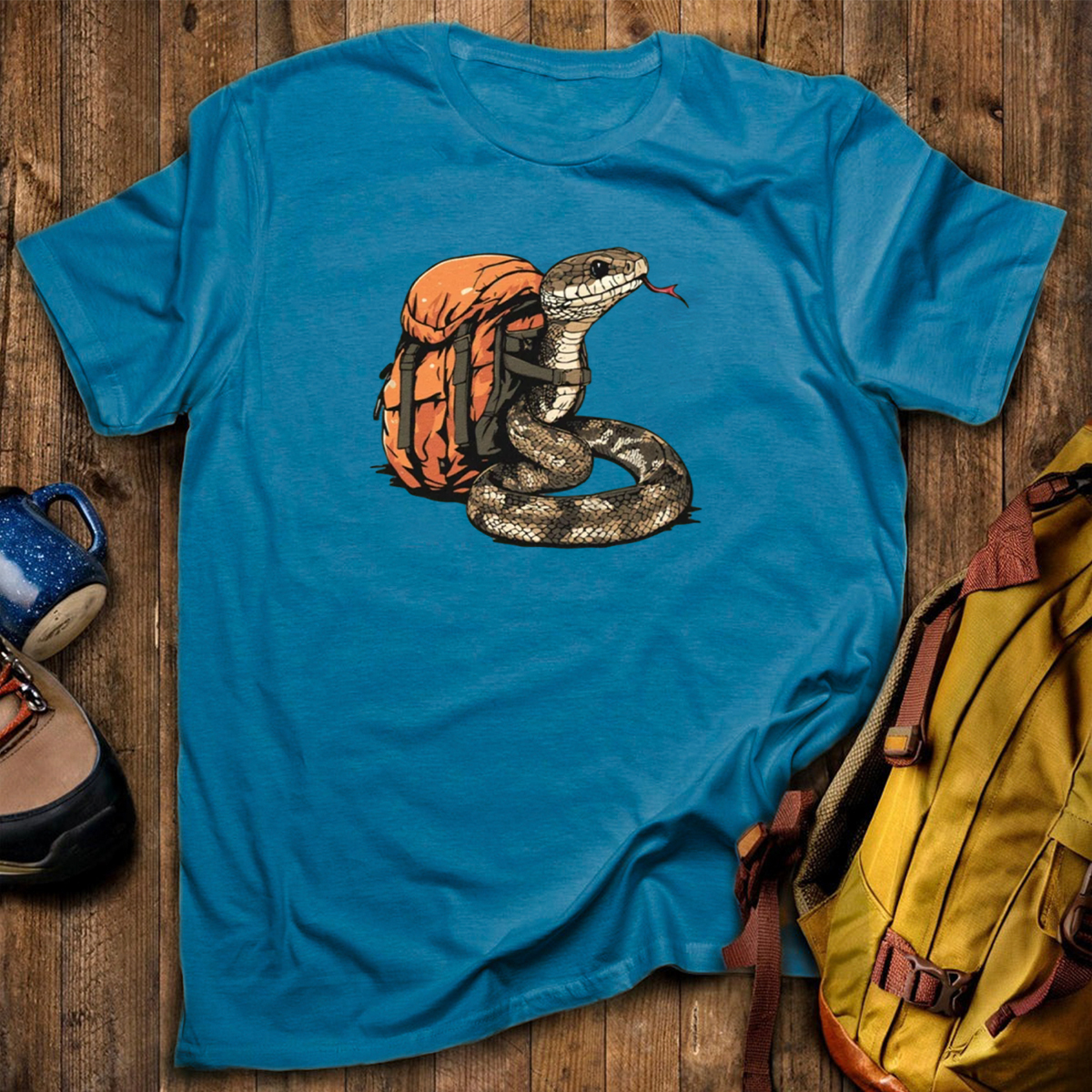 Snake Backpacker T-Shirt