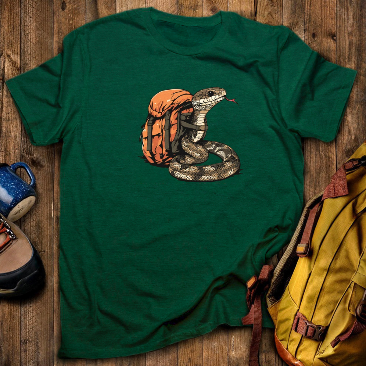 Snake Backpacker T-Shirt
