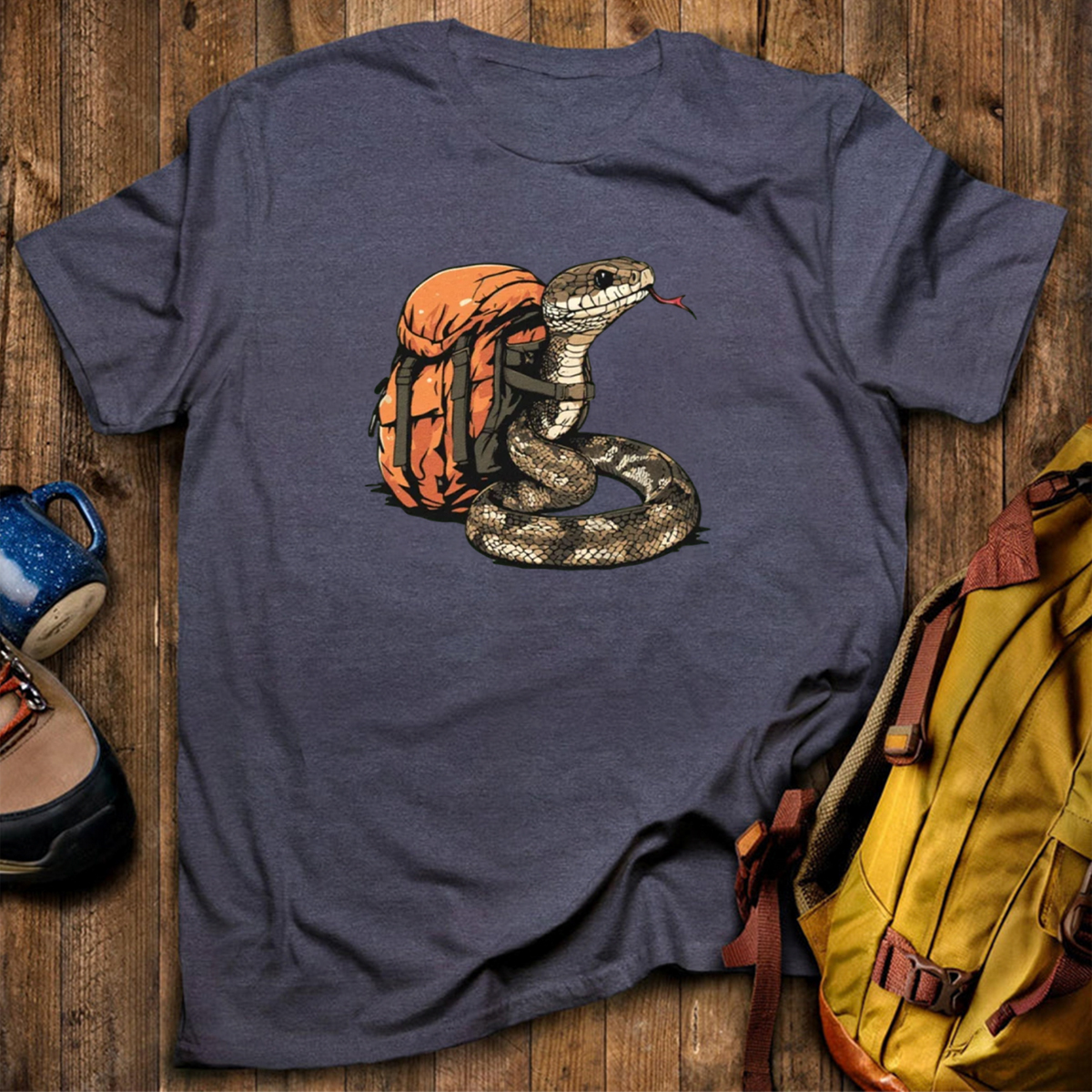 Snake Backpacker T-Shirt