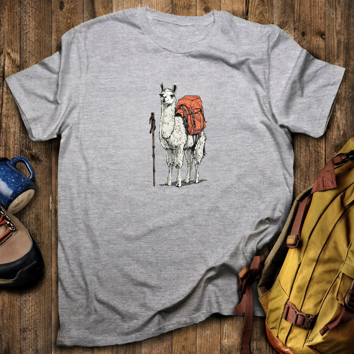 Llama Backpacker T-Shirt