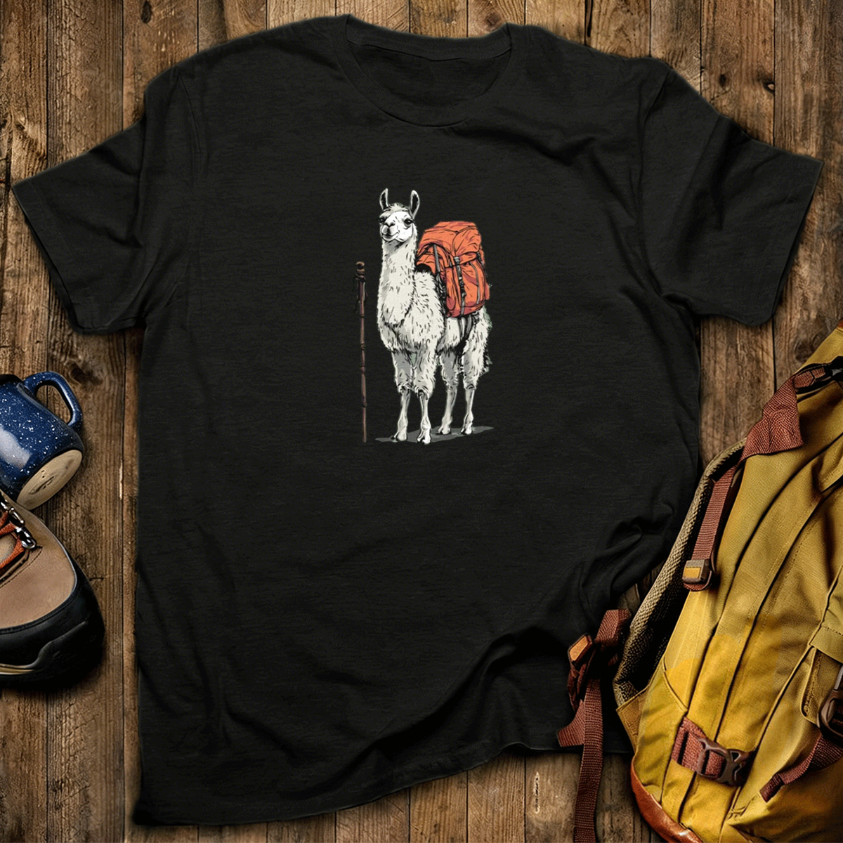 Llama Backpacker T-Shirt