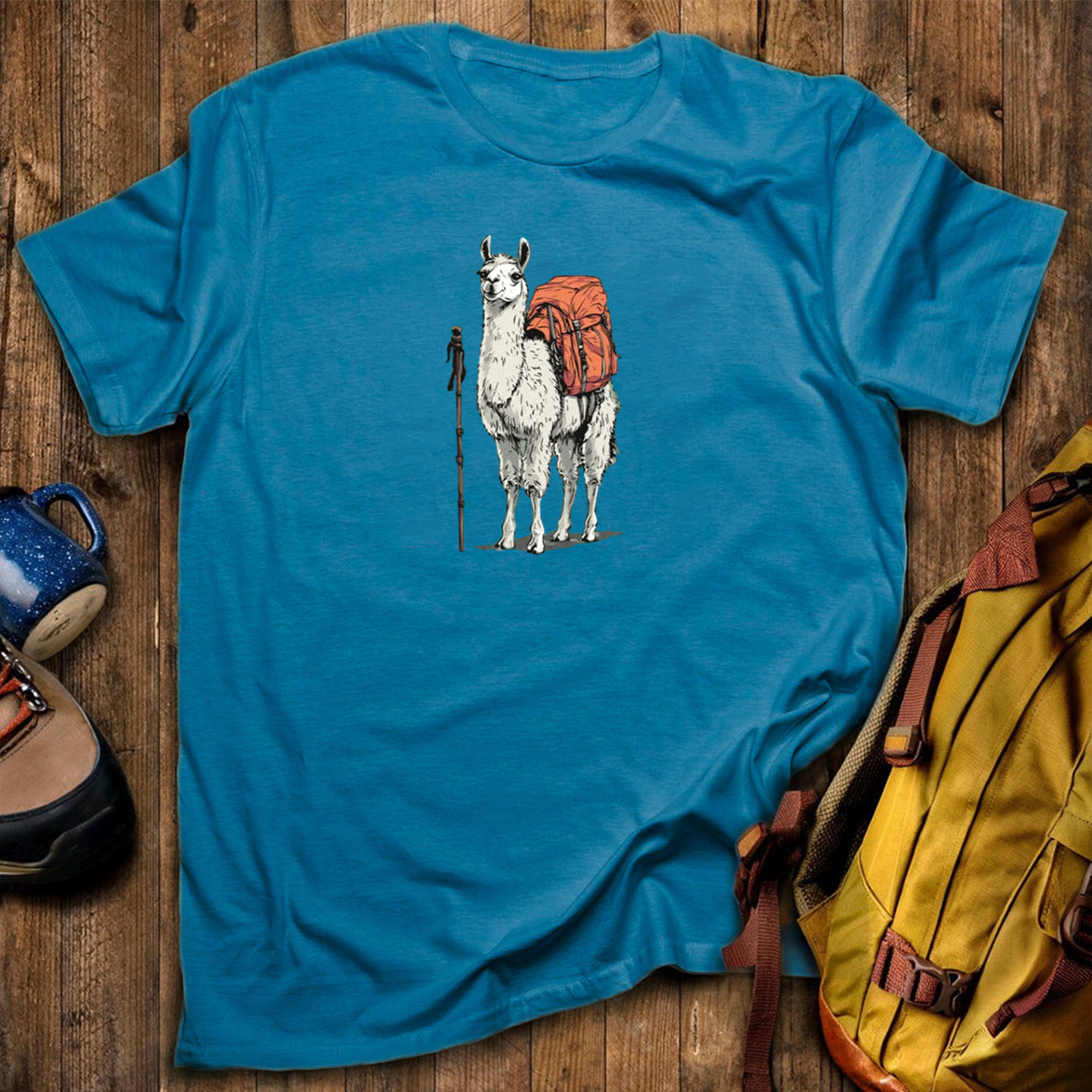 Llama Backpacker T-Shirt