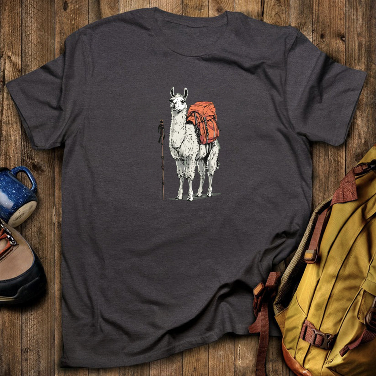 Llama Backpacker T-Shirt