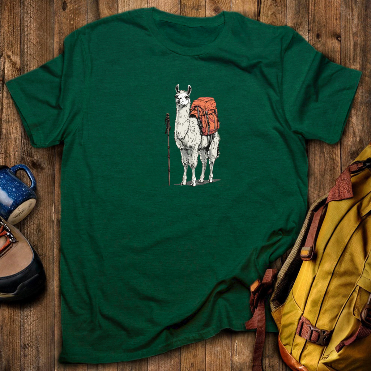 Llama Backpacker T-Shirt