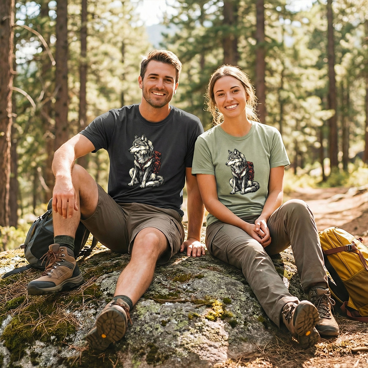 Wolf Backpacker T-Shirt