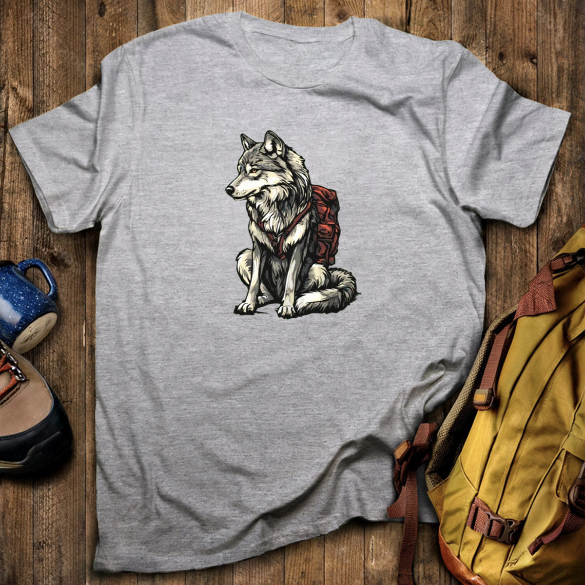 Wolf Backpacker T-Shirt