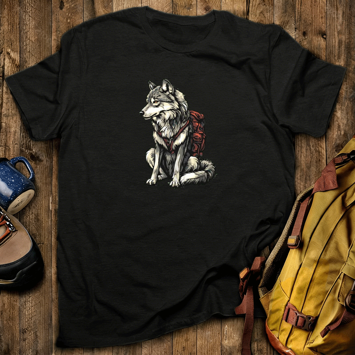Wolf Backpacker T-Shirt