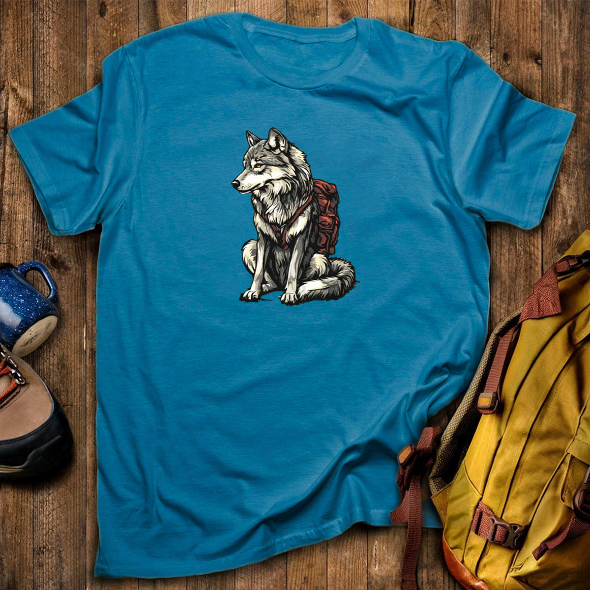 Wolf Backpacker T-Shirt