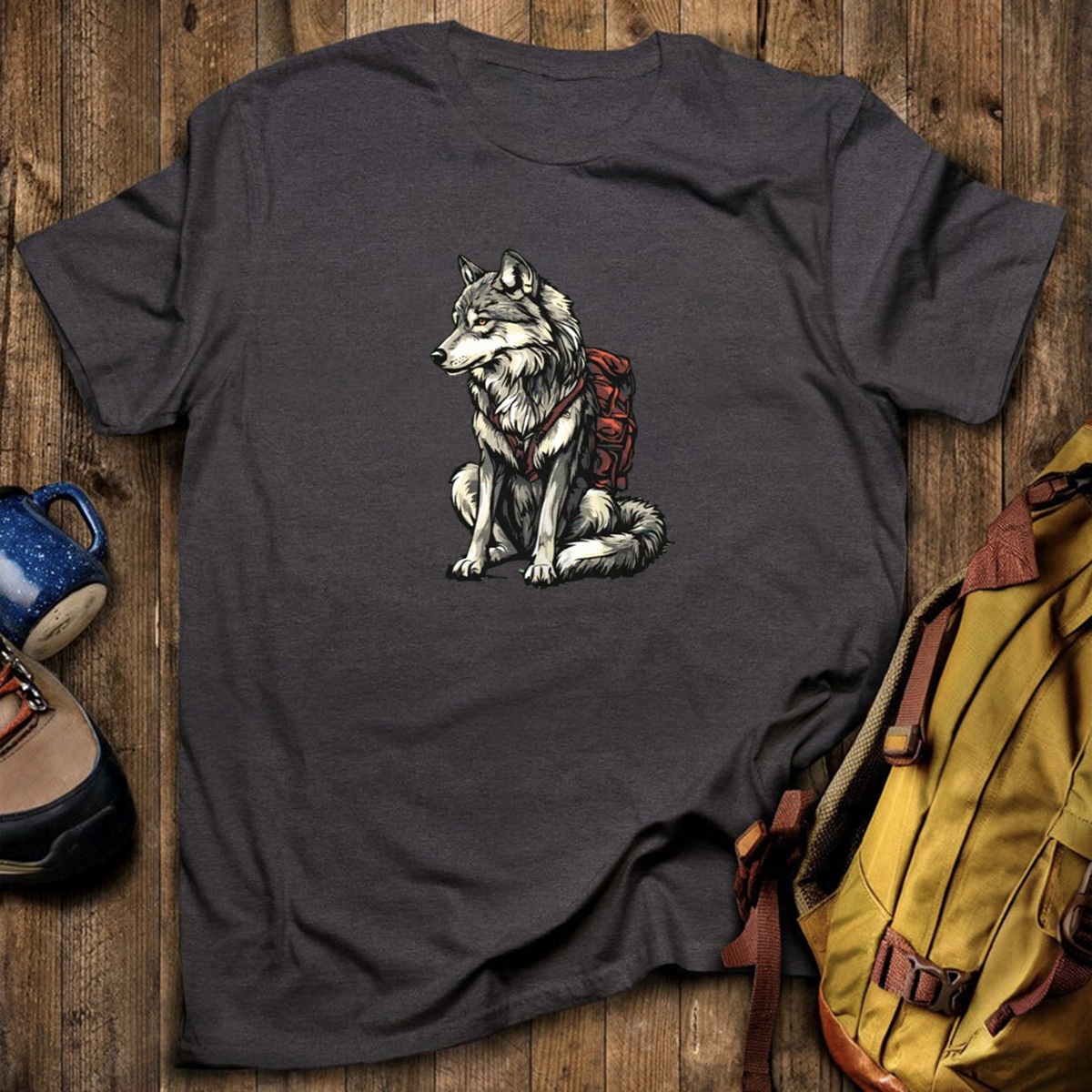 Wolf Backpacker T-Shirt