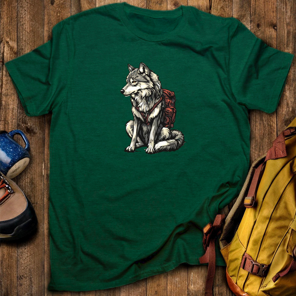 Wolf Backpacker T-Shirt
