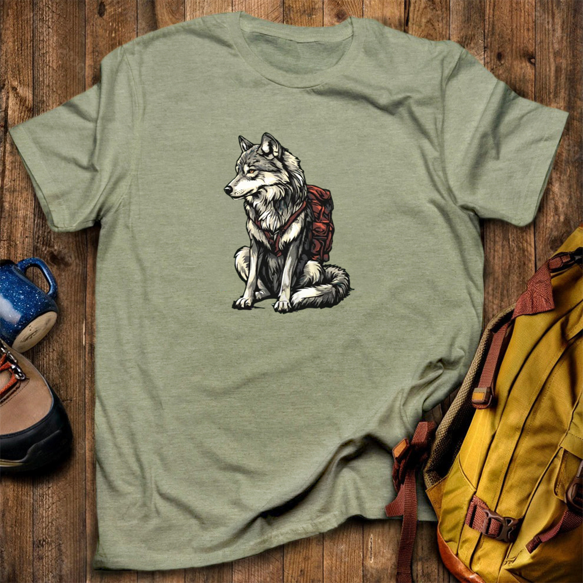Wolf Backpacker T-Shirt