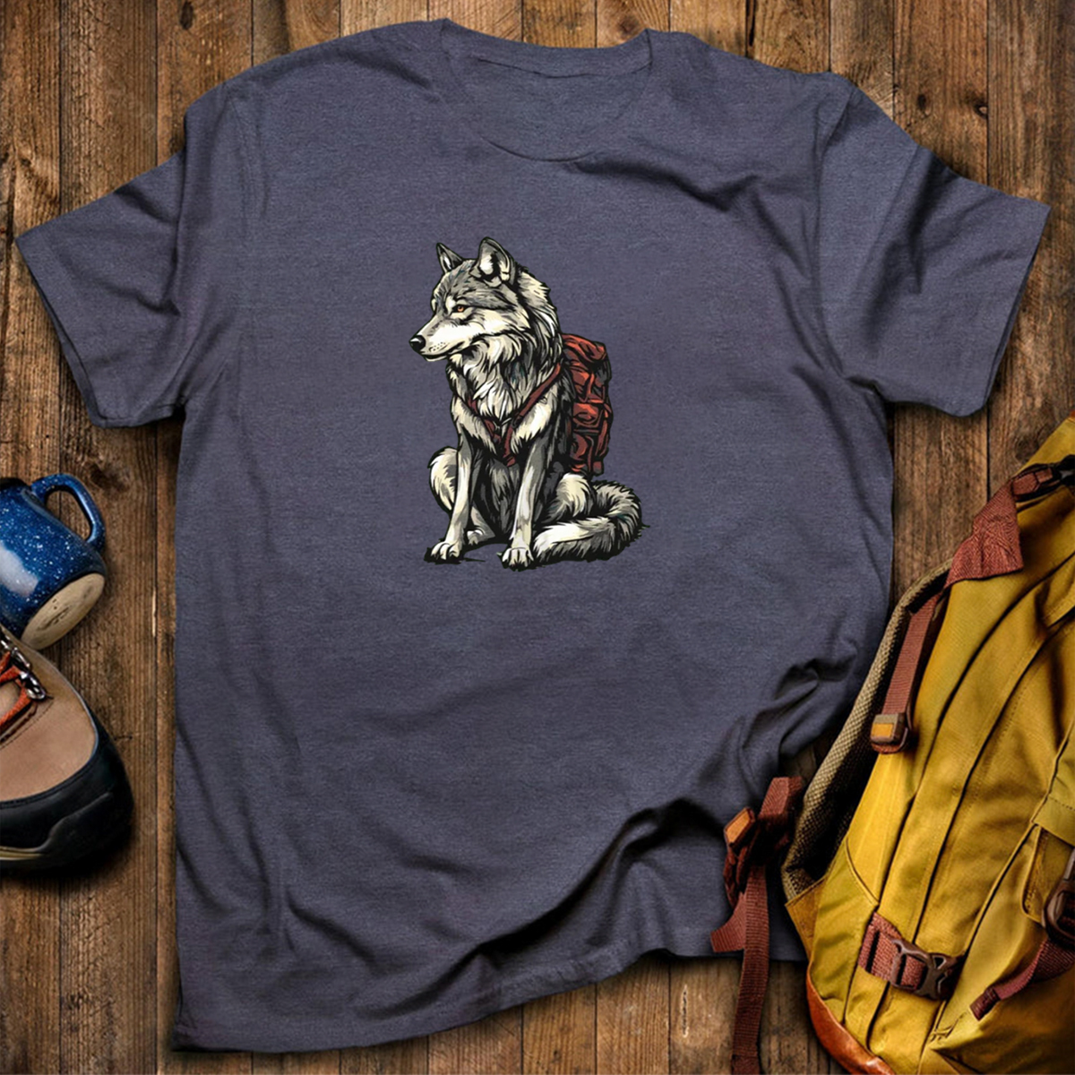 Wolf Backpacker T-Shirt