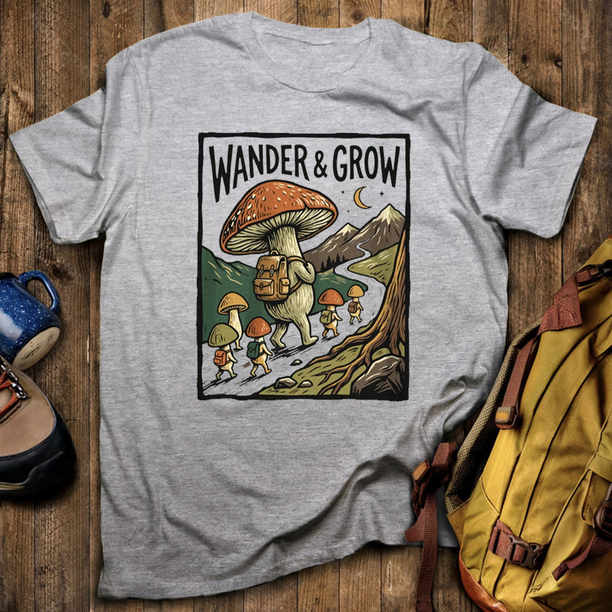 Wander & Grow Mushrooms T-Shirt