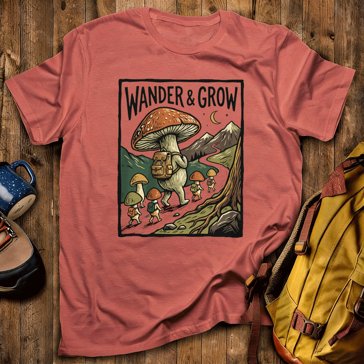 Wander & Grow Mushrooms T-Shirt