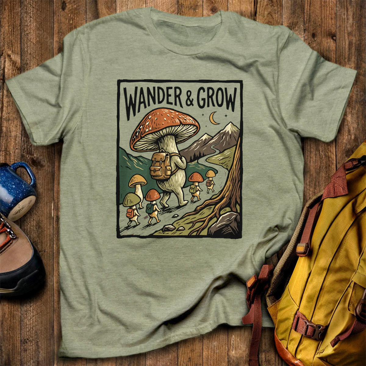 Wander & Grow Mushrooms T-Shirt