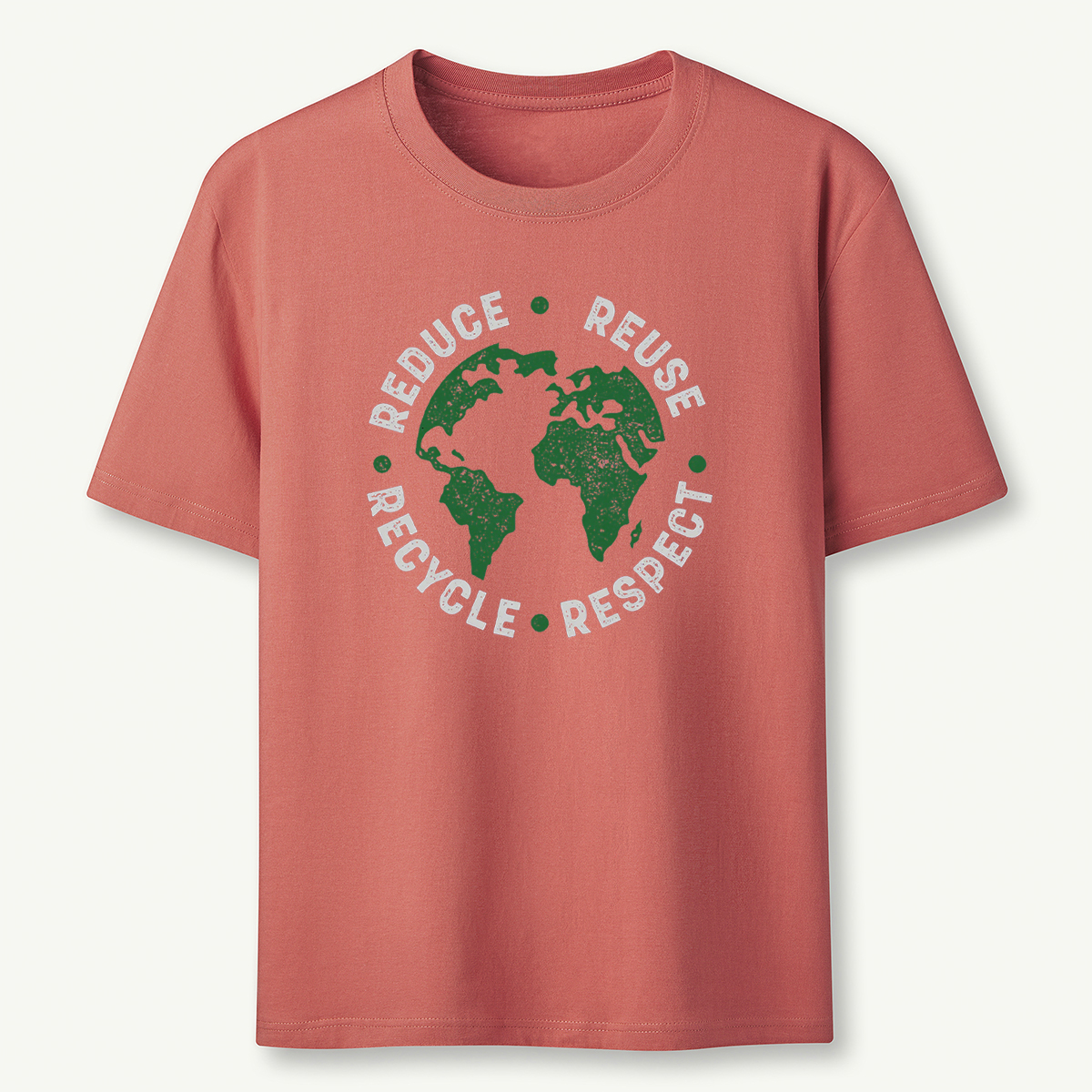 Reduce Reuse Recycle Respect Vintage Recycling Earth Day Essential T-Shirt