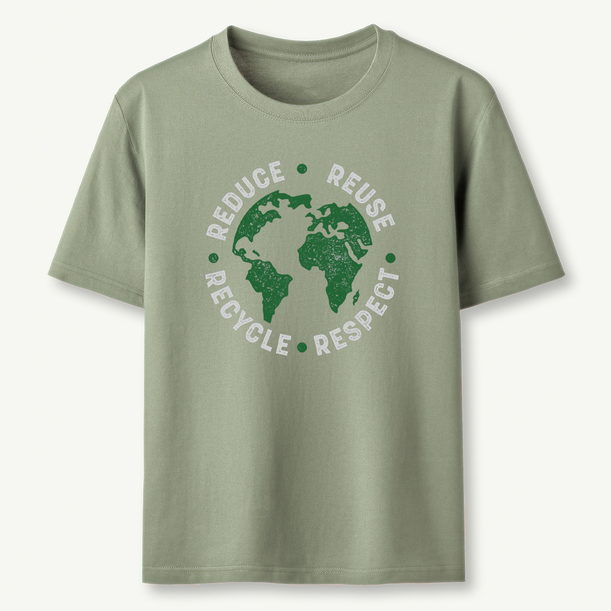 Reduce Reuse Recycle Respect Vintage Recycling Earth Day Essential T-Shirt
