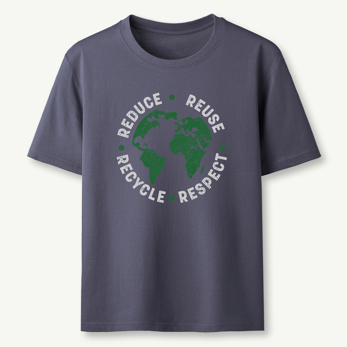 Reduce Reuse Recycle Respect Vintage Recycling Earth Day Essential T-Shirt