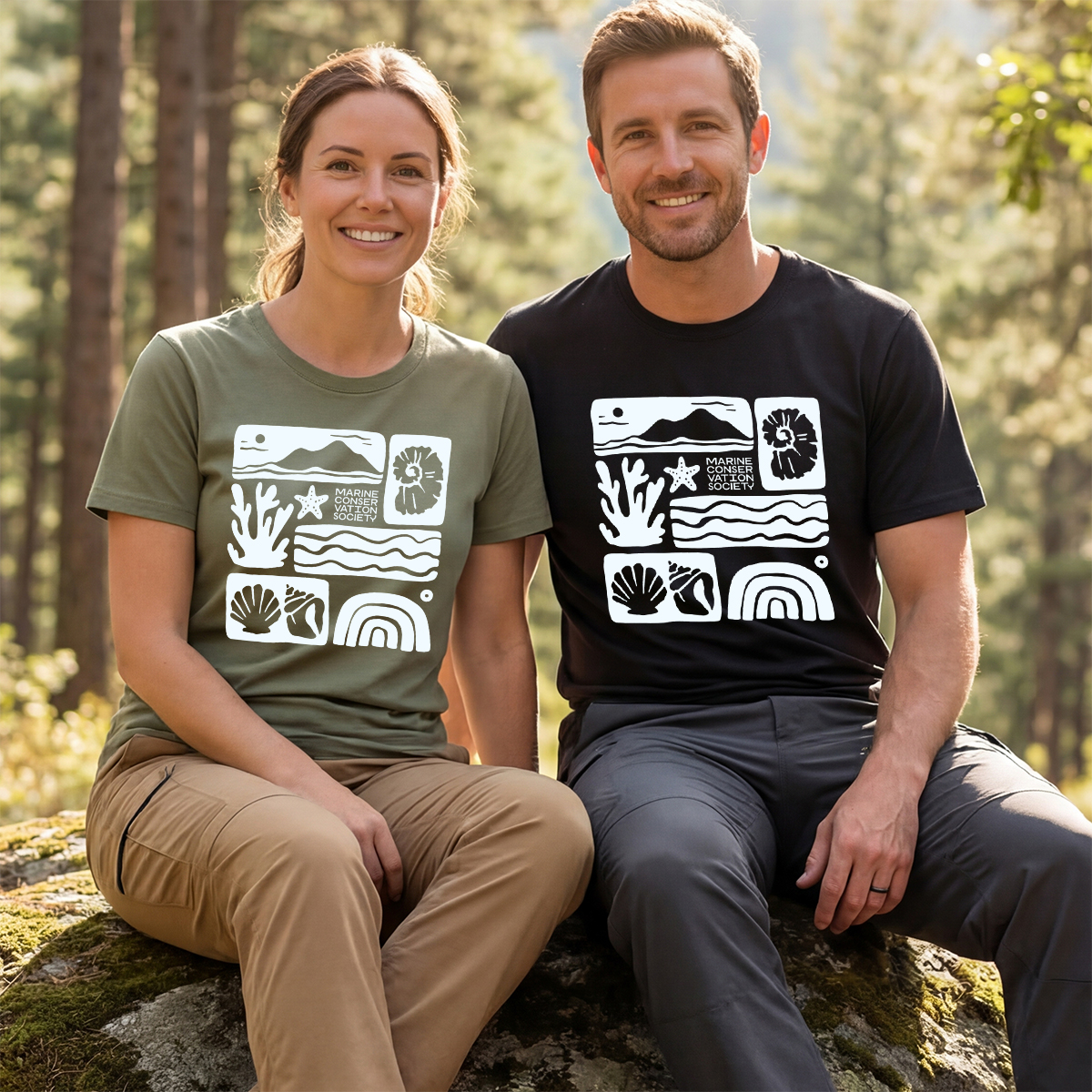 Marine Conservation Society Minimalist Ocean T‑Shirt