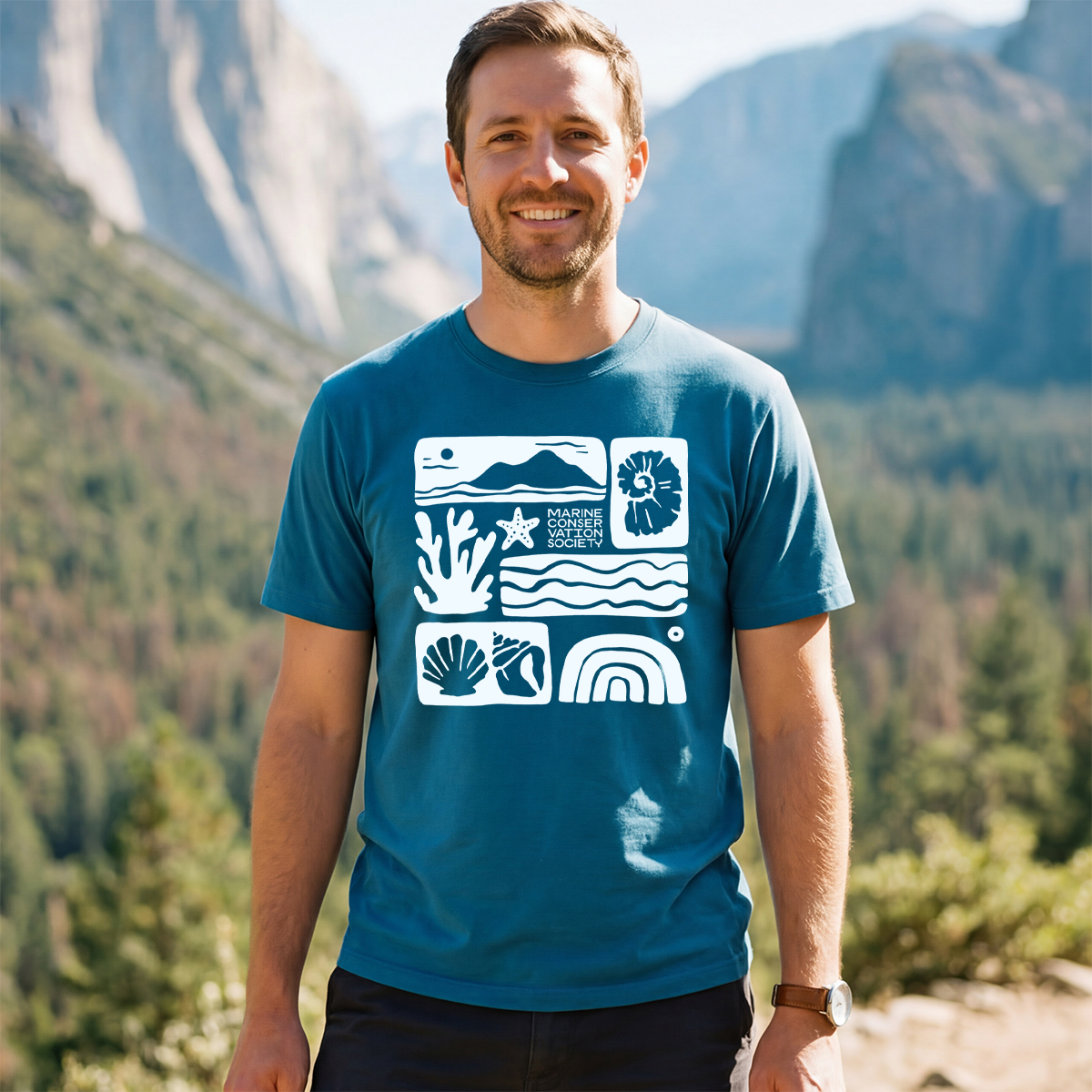 Marine Conservation Society Minimalist Ocean T‑Shirt