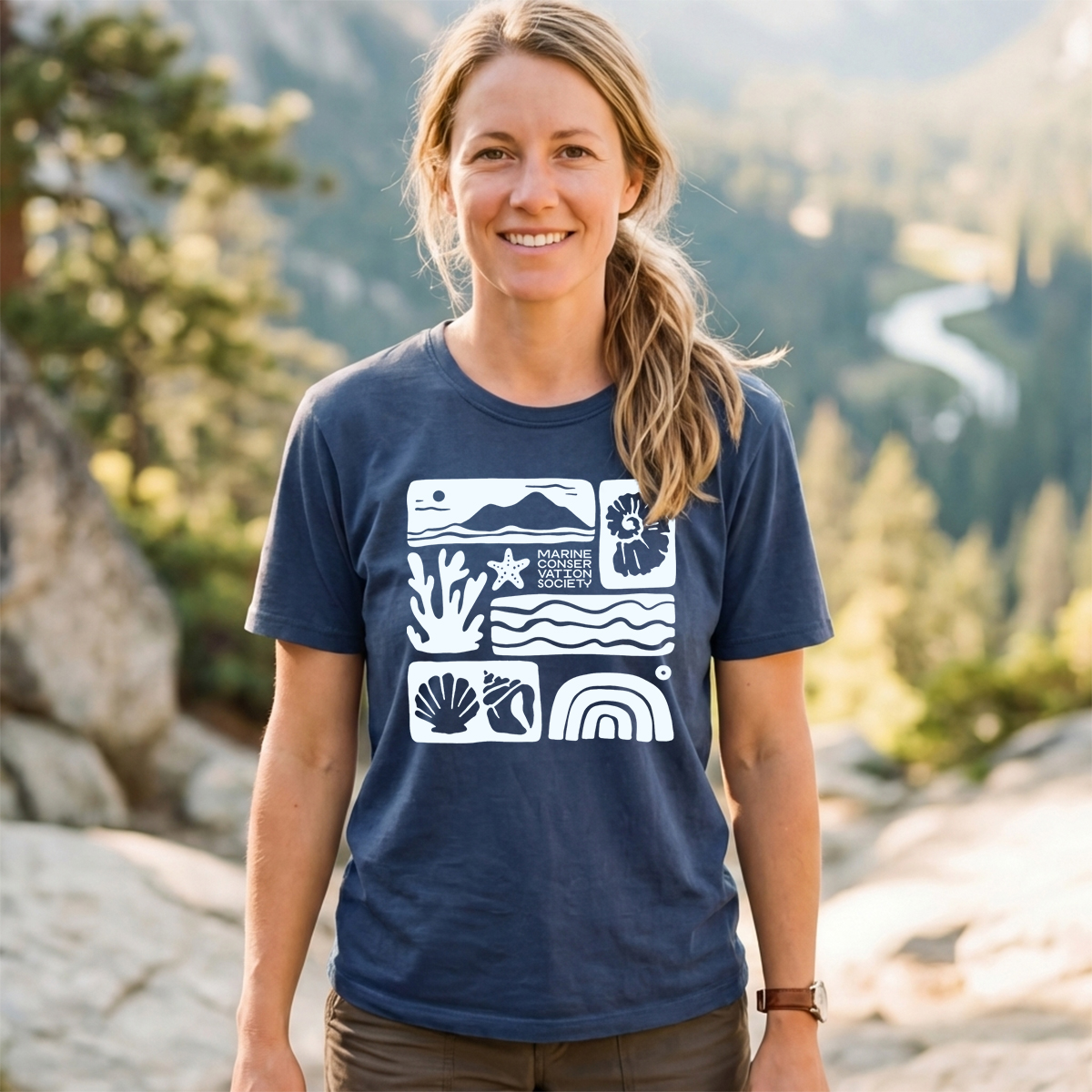 Marine Conservation Society Minimalist Ocean T‑Shirt