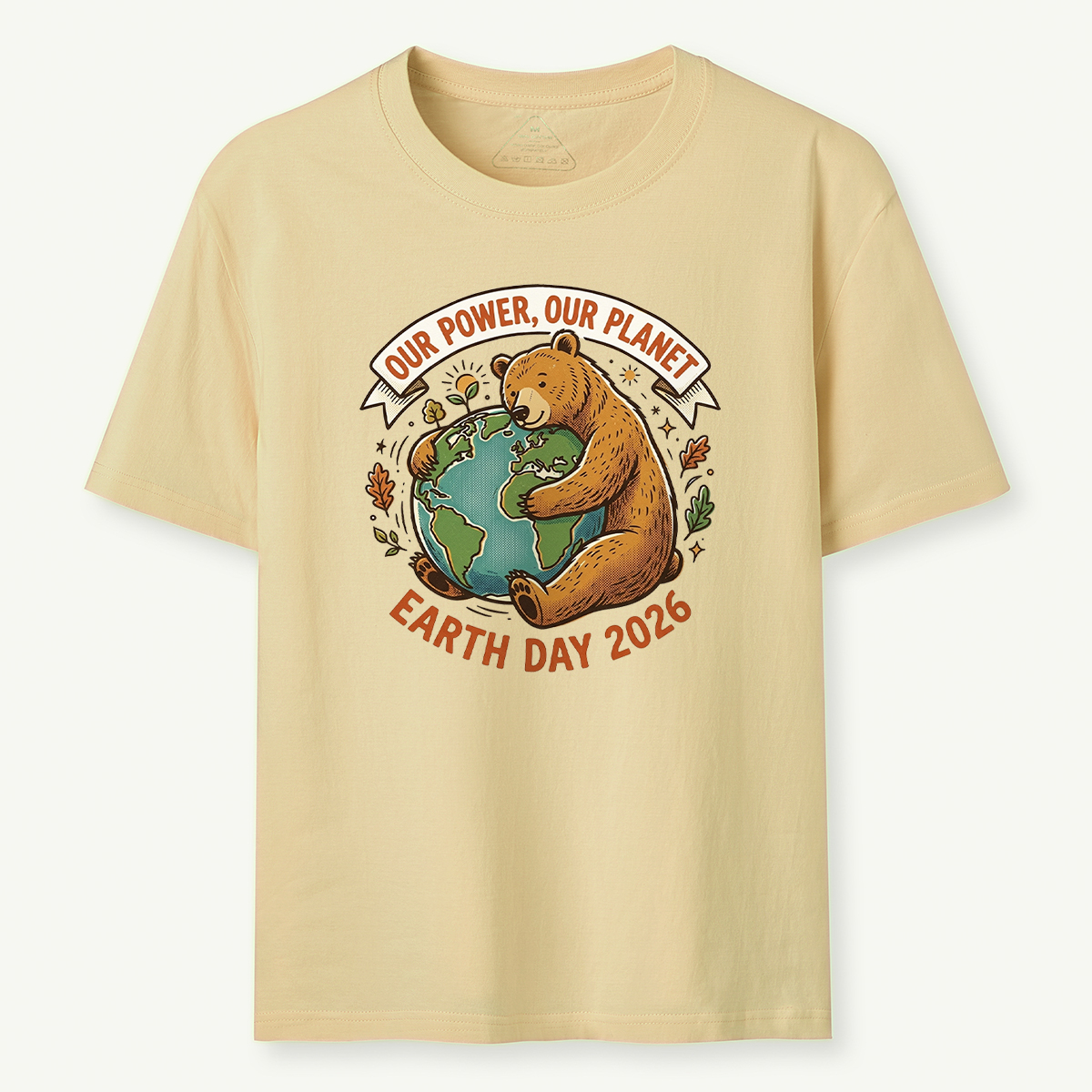 Our Power Our Planet Bear Earth Day T‑Shirt