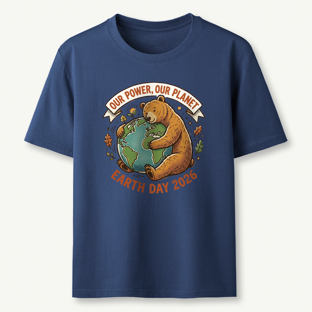 Our Power Our Planet Bear Earth Day T‑Shirt