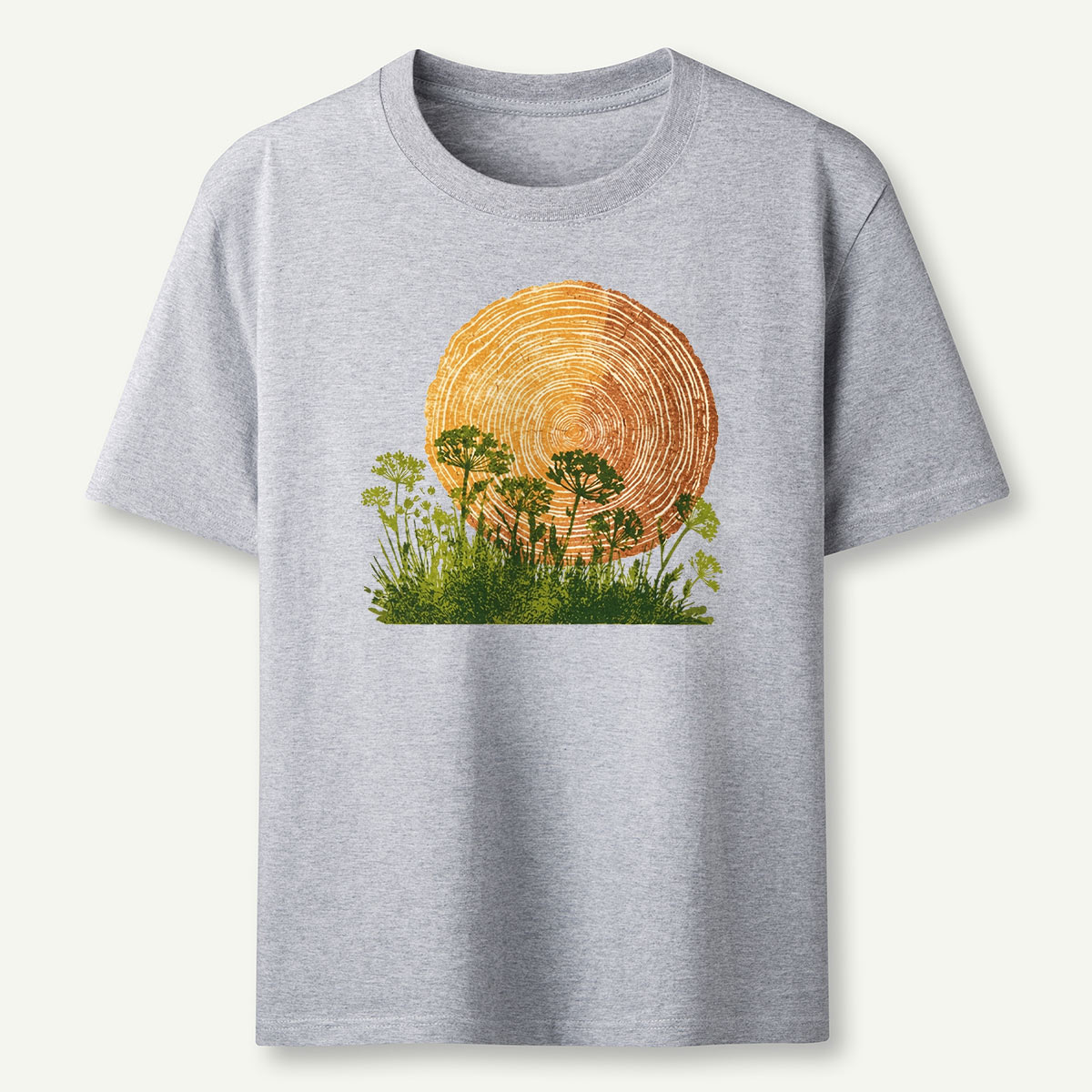 Woodcut Flower Meadow T-Shirt