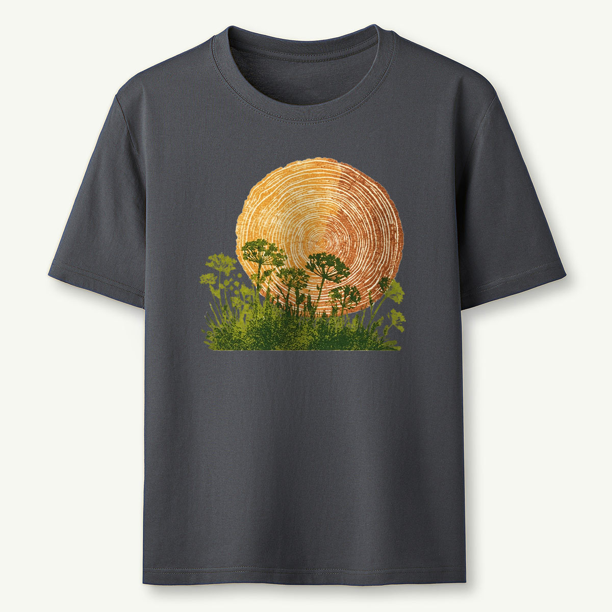 Woodcut Flower Meadow T-Shirt