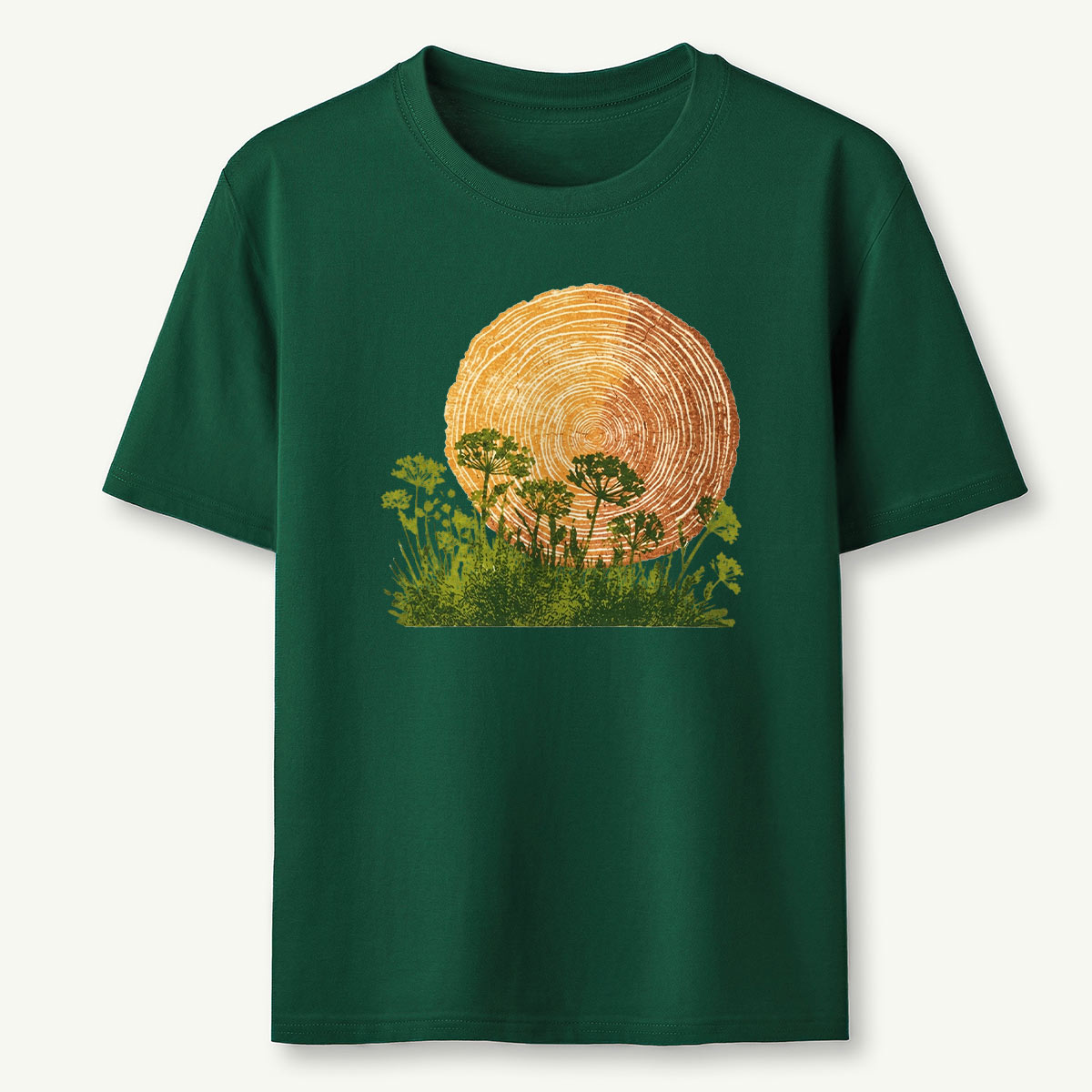 Woodcut Flower Meadow T-Shirt