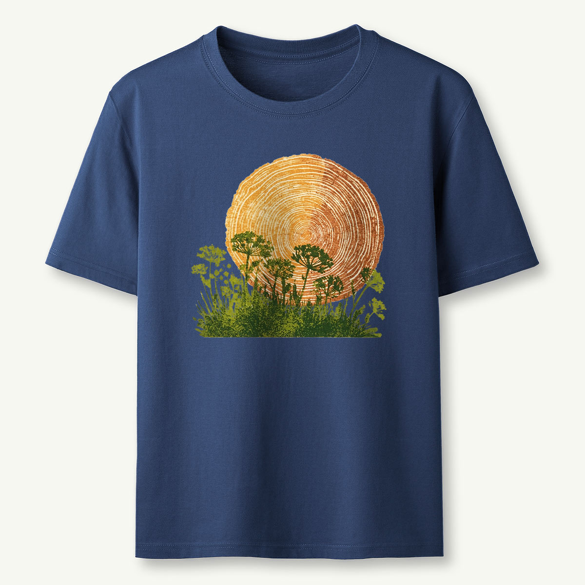 Woodcut Flower Meadow T-Shirt
