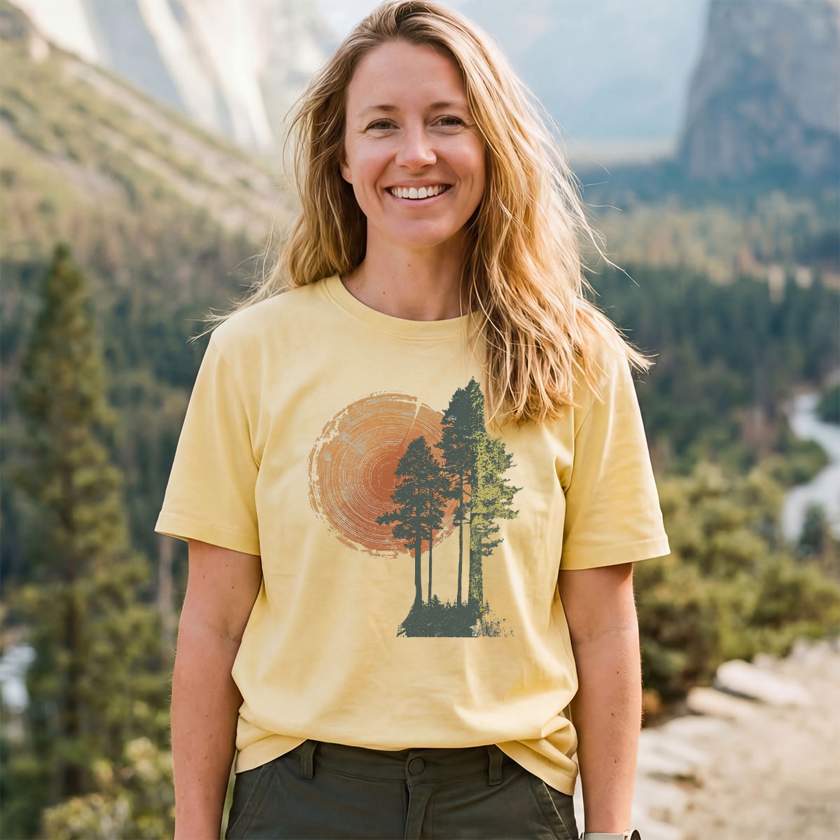 Woodcut Pines T-Shirt